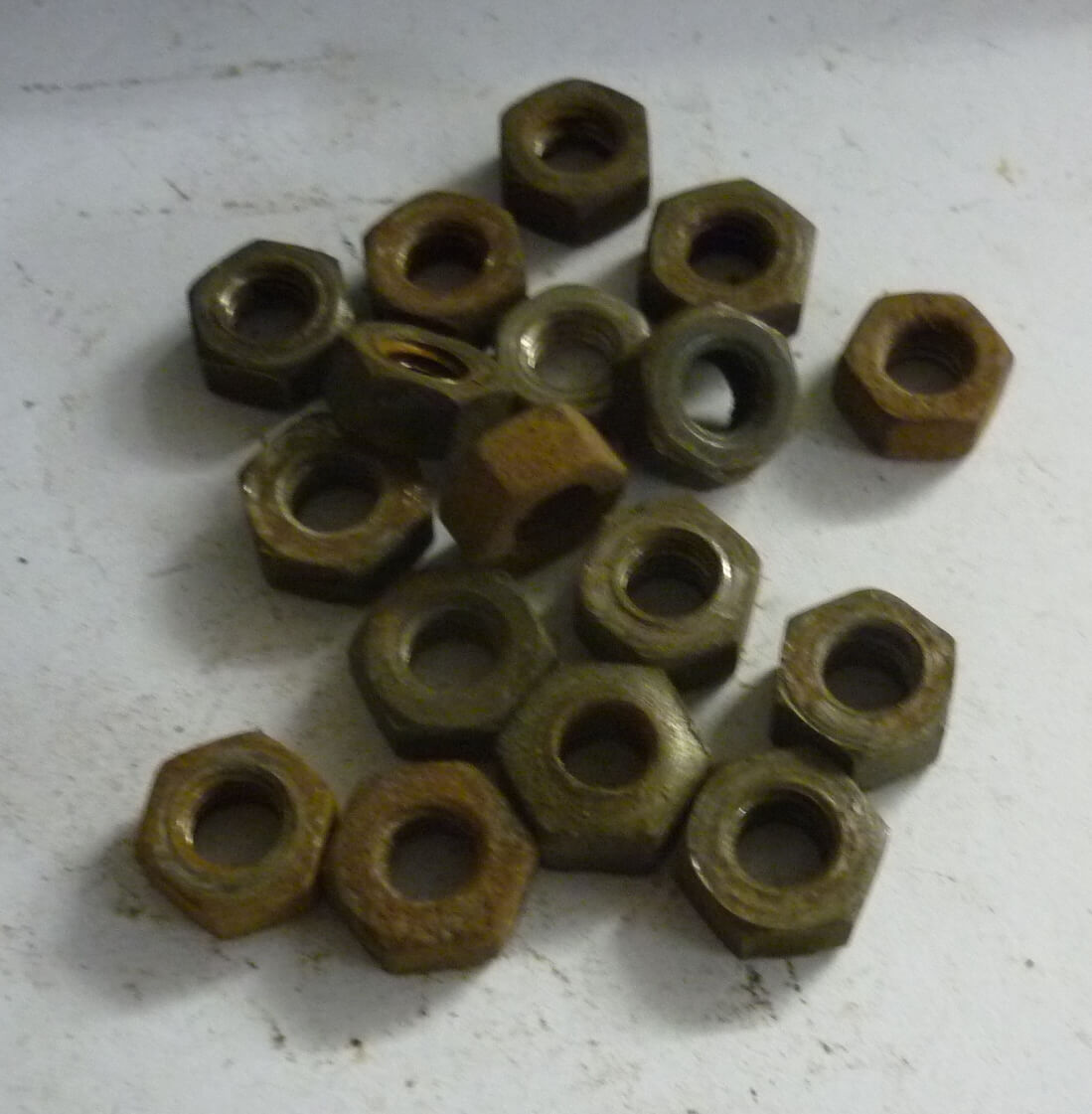 Sechskantmutter, Patina, M8 / SW 13, Gebraucht