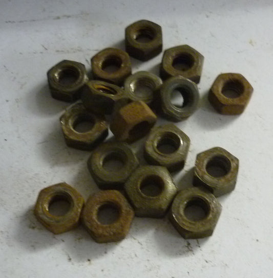 Sechskantmutter, Patina, M8 / SW 13, Gebraucht