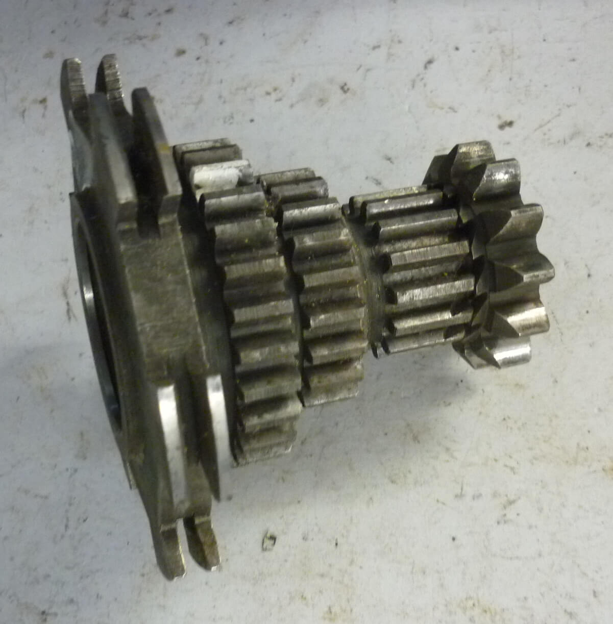 Nebenwelle, Zahnradsatz, 14 - 20 - 27, Vespa 125 VNA - VNB / 150 VBA, Gebraucht