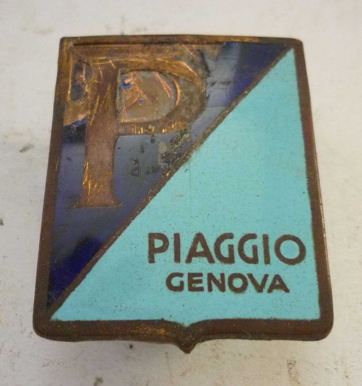 Stemma Piaggio, metallo, PIAGGIO GENOVA, Vespa 98 /125 / 150