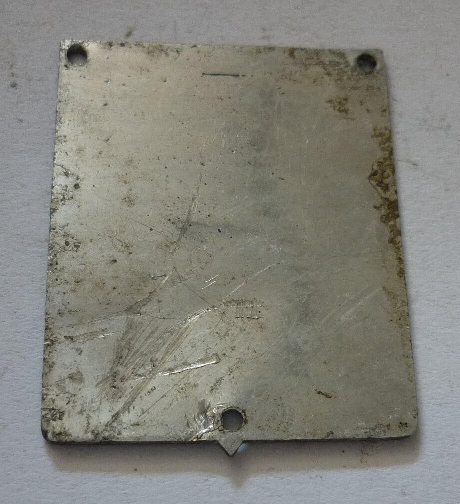 Piaggio-Emblem, Aluminium, Vespa 125 VN2T - VNA1-2T / Ape AC1T, Gebraucht, Patina