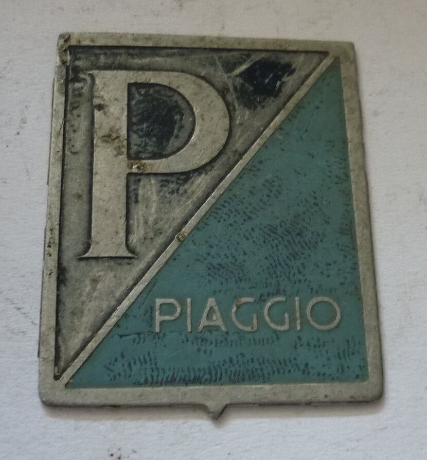 Stemma Piaggio, metallo, PIAGGIO GENOVA, Vespa 98 /125 / 150
