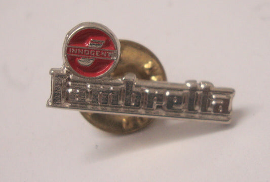Pin, Lambretta, silber-rot