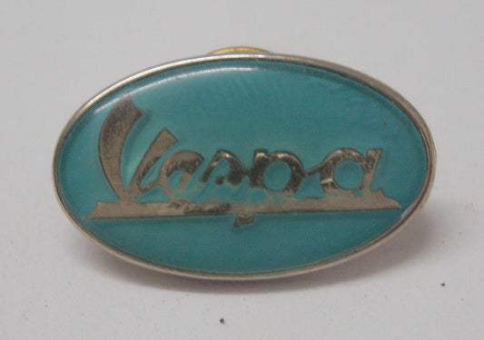 Pin, Vespa, oval, hellblau