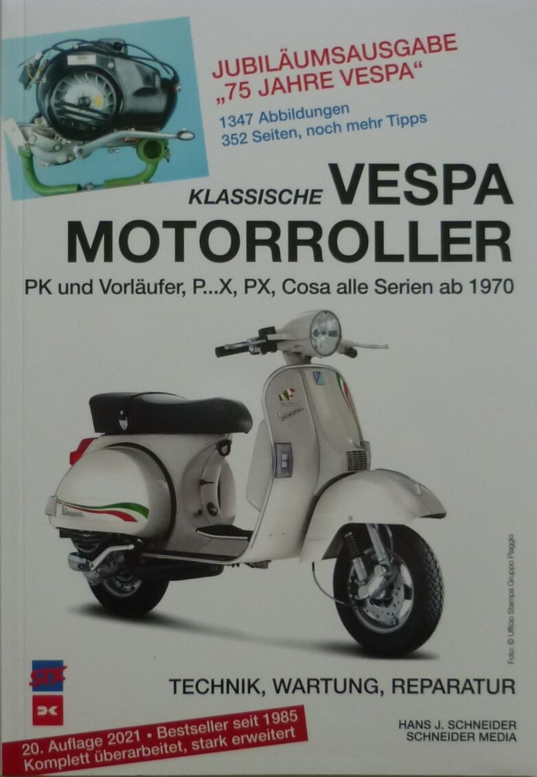 Service manual, "Vespa Motorroller alle PK-, PX und Cosa Modelle seit 1970"