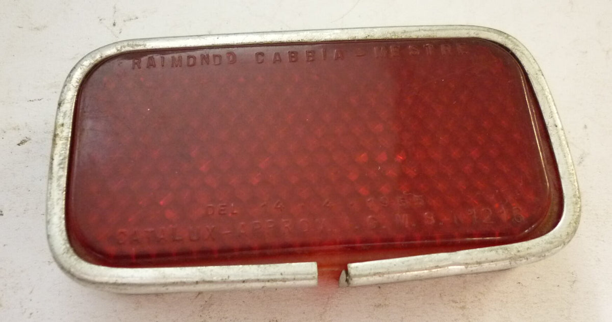 Taillightglass with aluminium rim, Vespa 125 54>58, CATALUX