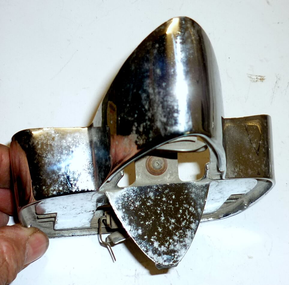 Taillight body, SIEM, chromed, Vespa 125 / 150 / 160 / GS
