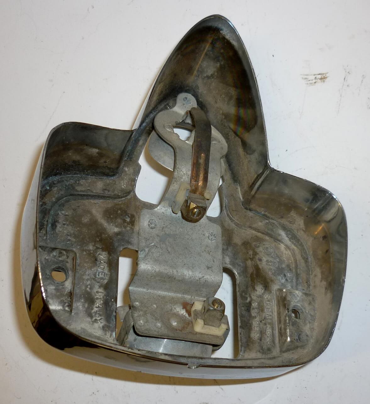 Taillight body, SIEM, chromed, Vespa 125 / 150 / 160 / GS