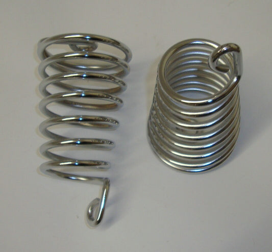 Springs kit, single saddle, chromed,  Vespa 125 V1T > V15T