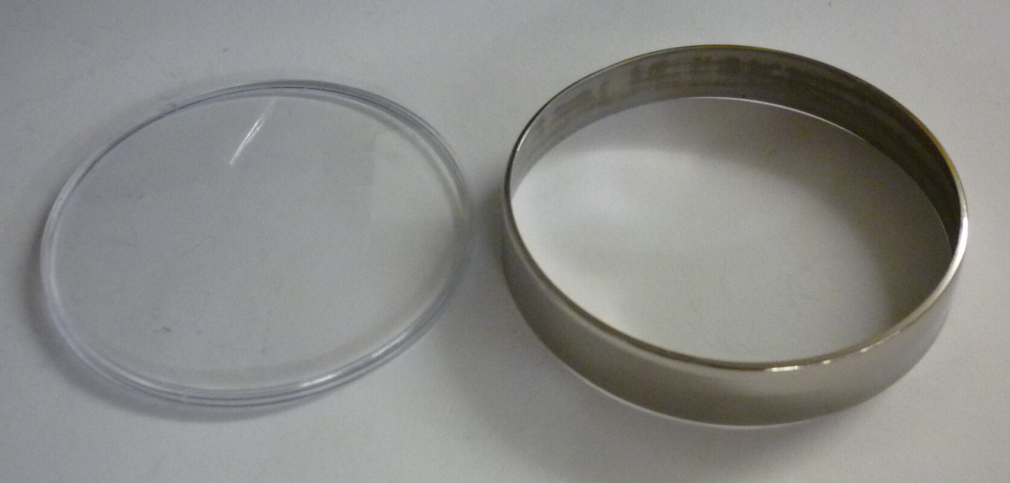 Rim and glass, speedometer, chrome, Vespa PX 80-200E Lusso/`98 also for Vespa PK 50-125 S / XL  / XL2 Automatica