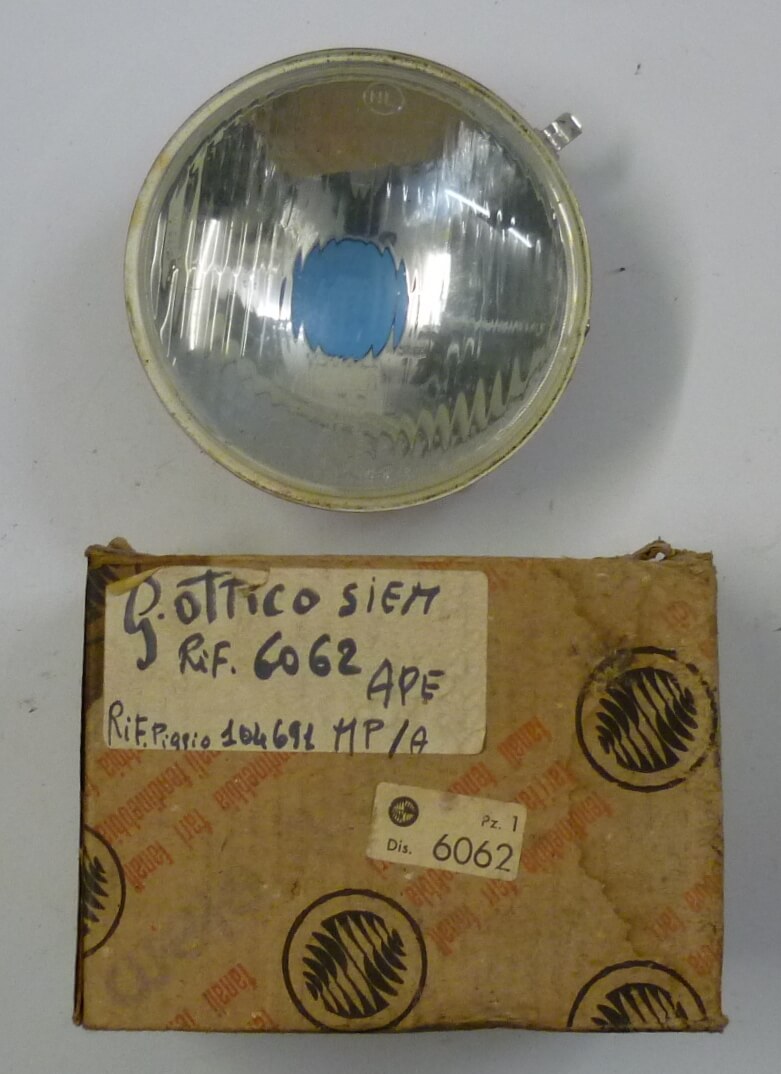 Inserto faro anteriore, SIEM, Ape AD2 - AE2 - AE02 - APC2 - MPA1 - MPR1, NOS