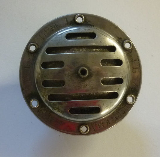 Schnarre, G.P.M. 3, IGM 6785 KMA 12V CA, Wechselstrom, Edelstahl, Gebraucht