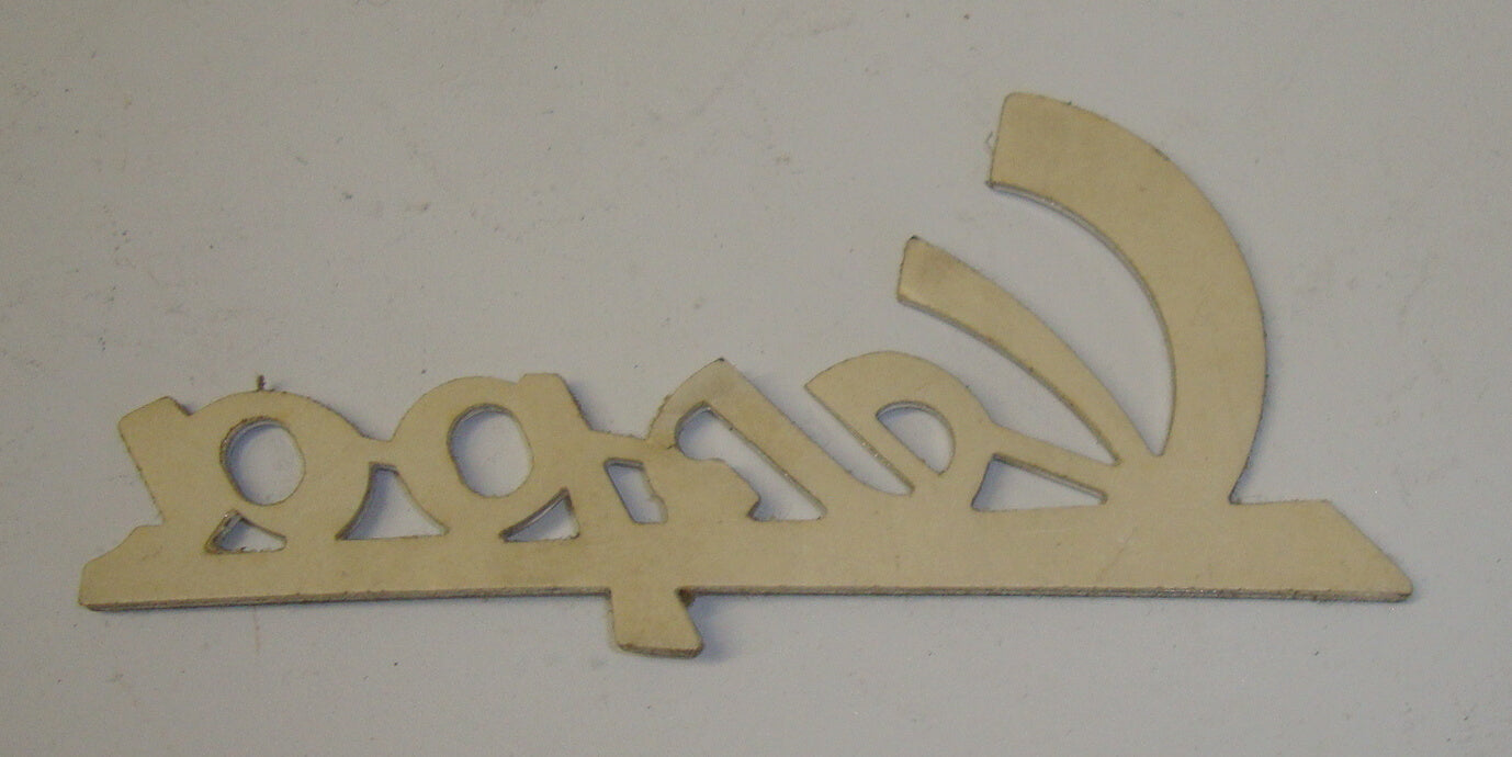 Name plate, adhesive, "Vespa", NOS