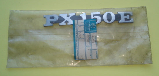 Name plate, lateral, "PX 150 E"