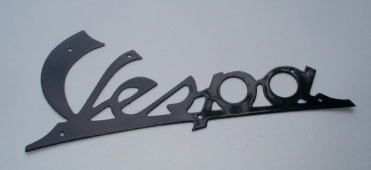 Name plate with holes, dark blue, Vespa 125 VNA1T > VNA2T