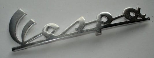 Name plate with pins, "Vespa 50"