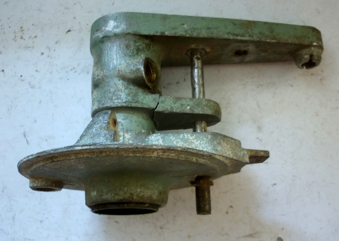 Suspension arm, 8", metalic blue, Vespa 125 / 150 / Ape