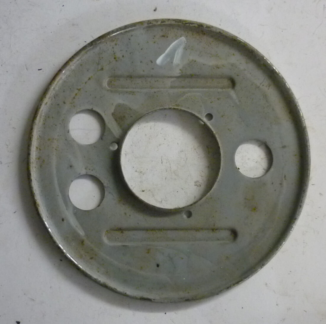 Staubschutzblech, Hinten, 10", 2 Bolzen, cadmiert, Vespa 125 / 150 / 200, Gebraucht