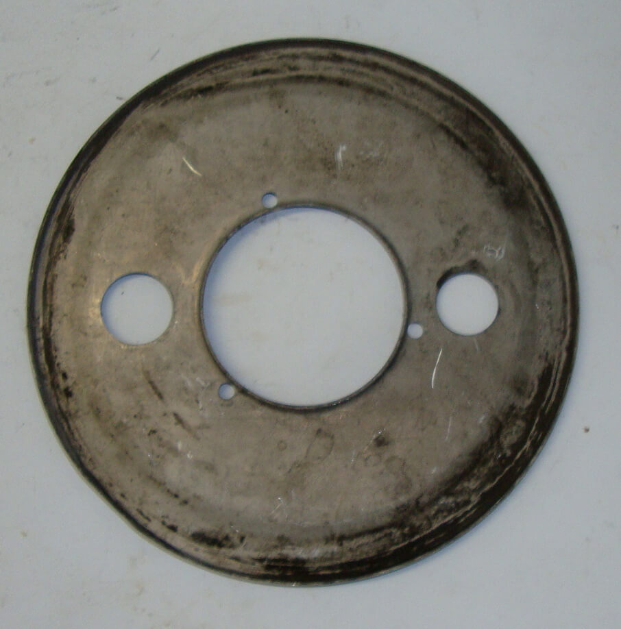 Dust cover, 8" 1 studs for brake shoes, Vespa 125 / 150