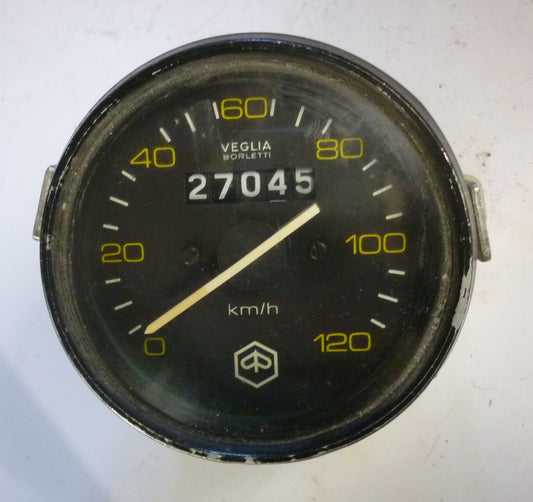 Tachometer, Vespa PX alt, 27045 km, Vespa P80-150X / PX80-200E / Lusso 1° / P150S / P200E