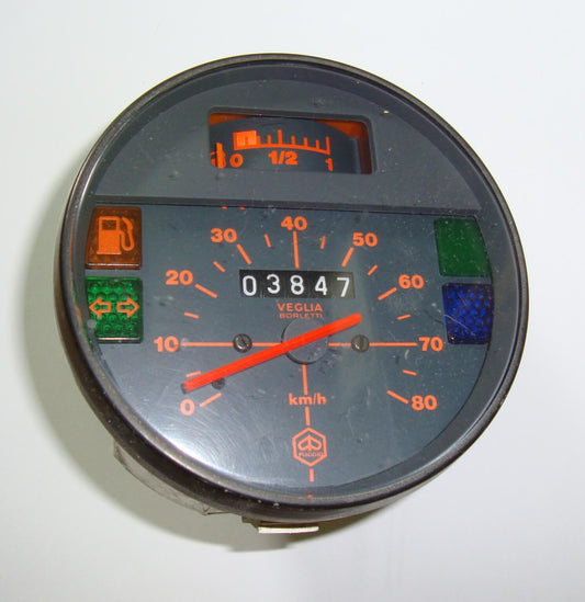 Tachometer, Original VEGLIA, Vespa PK 50 / 80 / 125 / PX80-200E / T5 Classic, Gebraucht