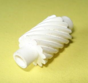 Speedometer drive pinion, Z 12,  2,7 mm, white, Vespa PX