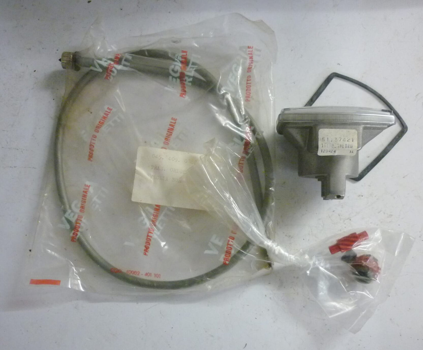 Tachometerset, VEGLIA BORLETTI, > 80 km/h, 00002 km, Vespa 50 Special - Elestart, NOS