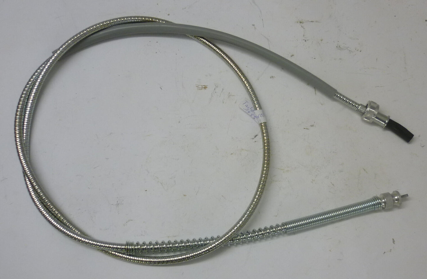 High quality speedometer transmission, 1655 mm, sheath, steel, zinc plated, Hoffmann Vespa