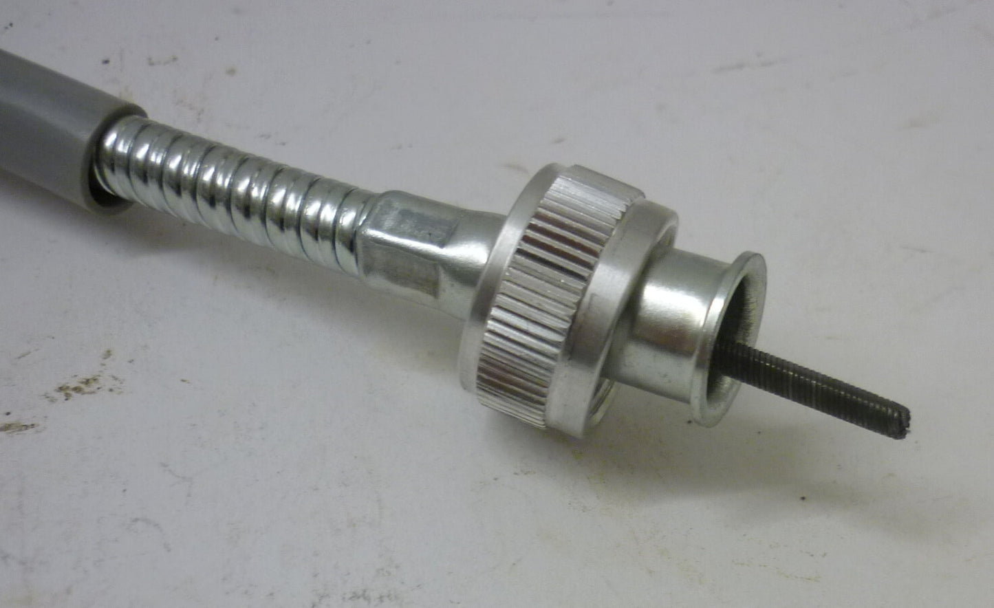 High quality speedometer transmission, 1655 mm, sheath, steel, zinc plated, Hoffmann Vespa