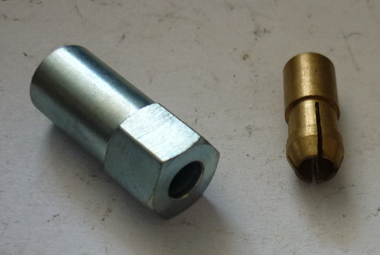 Dado di raccordo, bussola di serraggio, albero contachilometri riproduzione VDO, Vespa 125 / 150 / 160