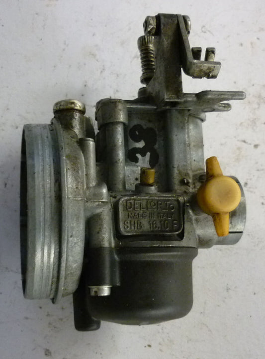 Carburettor, DELL'ORTO, SHB 16.10F, flat slider, Vespa PK 50 S