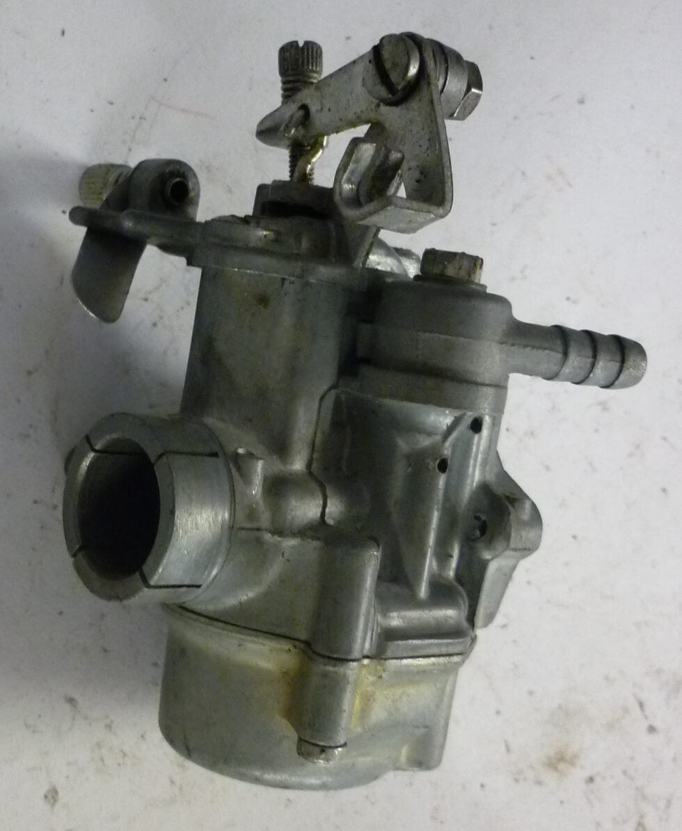 Carburettor 7, DELL'ORTO, SHB 16.10, flat slider, Vespa 50 /​ N /​L /​ R /​ Special, NOS