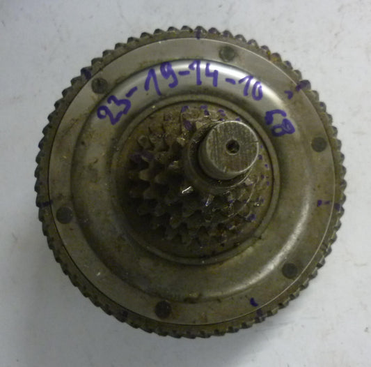 Vorgelege, komplett, 10 - 14 - 19 - 23 - 68, Vespa PX80 - 100, Gebraucht