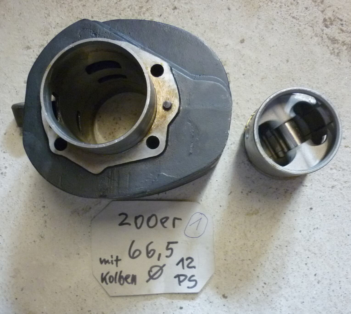 Zylinderkit 1, PIAGGIO, 66,5 mm, Vespa Rally / PX 200