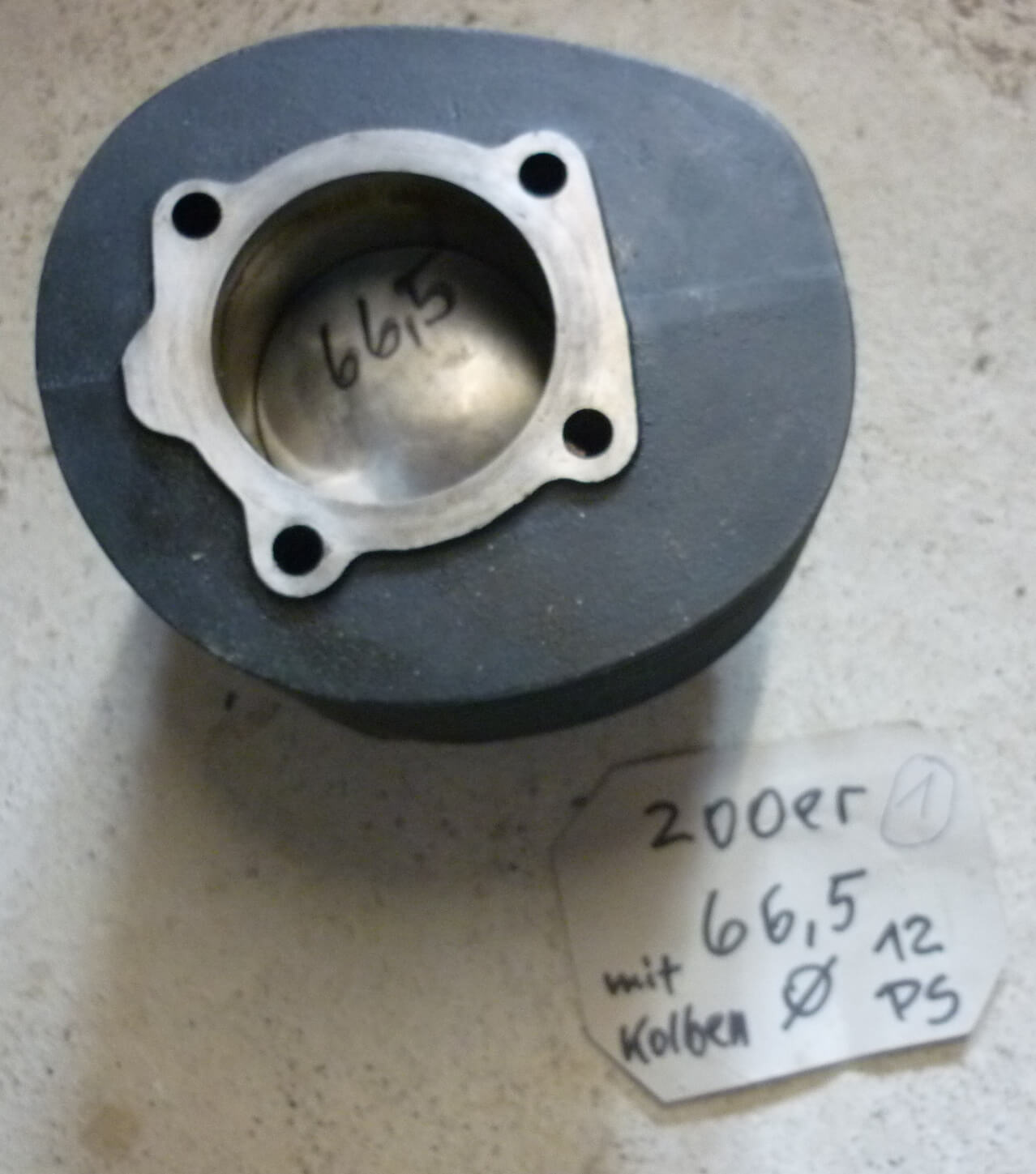 Zylinderkit 1, PIAGGIO, 66,5 mm, Vespa Rally / PX 200