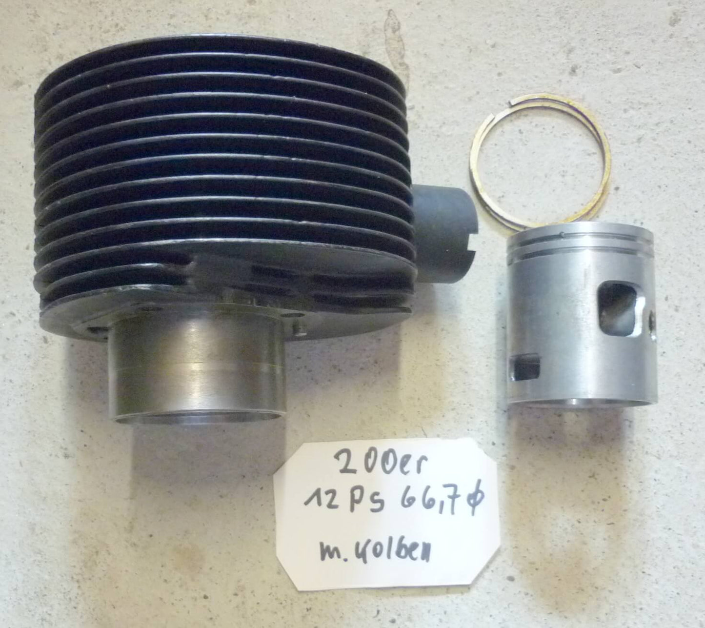 Zylinderkit 1, PIAGGIO, 66,7 mm, 12 PS, Vespa Rally / PX 200