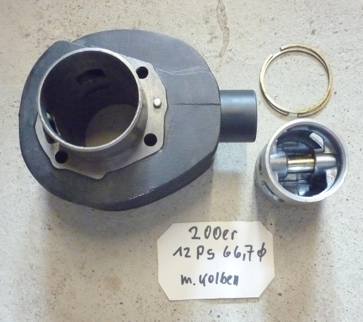 Zylinderkit 1, PIAGGIO, 66,7 mm, 12 PS, Vespa Rally / PX 200