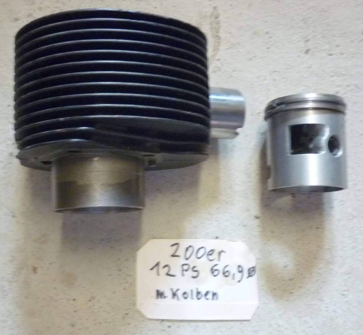 Kit cilindro, PIAGGIO, 66,5 mm, Vespa Rally / PX 200