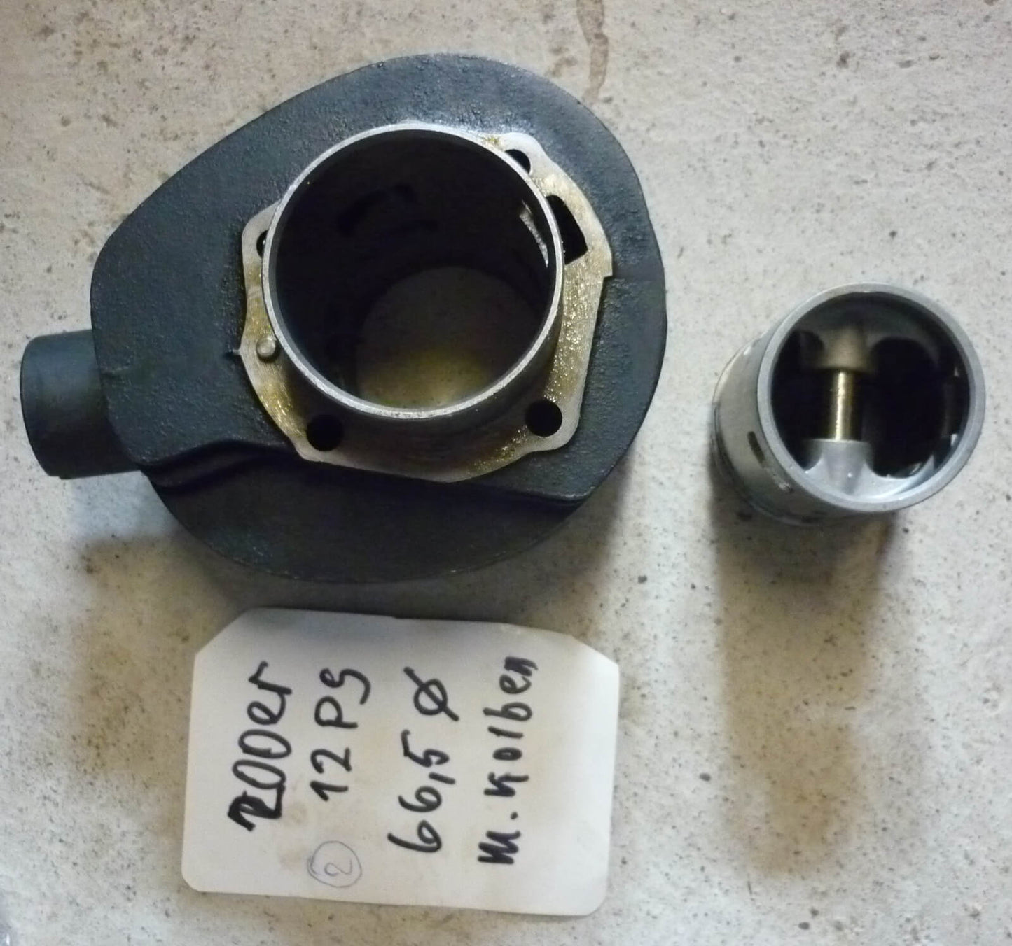 Zylinderkit 2, PIAGGIO, 66,5 mm, Vespa Rally / PX 200
