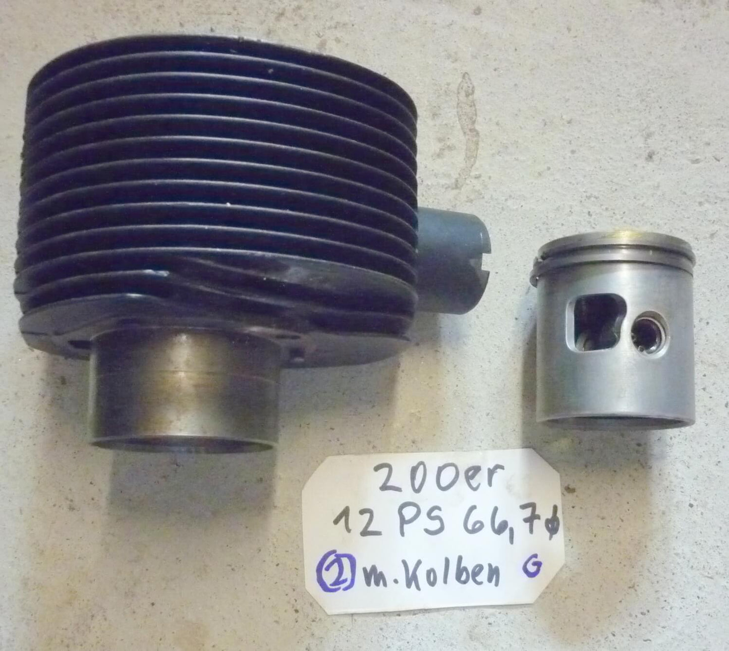 Zylinderkit 2, PIAGGIO, 66,7 mm, 12 PS, Vespa Rally / PX 200