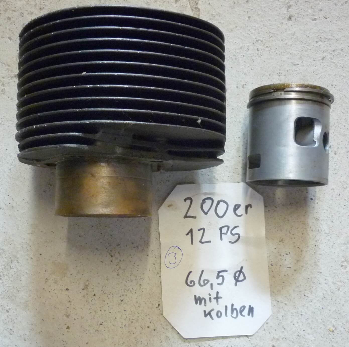Kit cilindro, PIAGGIO, 66,5 mm, Vespa Rally / PX 200